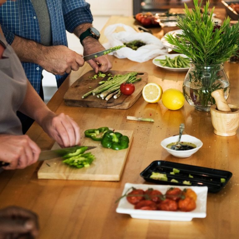 Gemeinsames Kochen der eigenen Rezepte