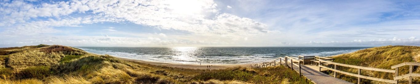 Dünen mit Nordseestrand auf Sylt